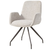 Athena Cream dining chair legacy 15 dove clay legs PTMD - Eetkamerstoel - PTMD - livinglovely.nl