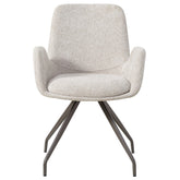Athena Cream dining chair legacy 15 dove clay legs PTMD - Eetkamerstoel - PTMD - livinglovely.nl