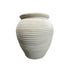 Bain Beige Terracotta Round Pot Lines Big PTMD - Pot - PTMD - livinglovely.nl