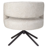 Baldr Cream dining chair legacy 15 dove black leg PTMD - Eetkamerstoel - PTMD - livinglovely.nl