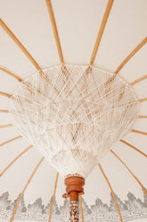 Bali Parasol - Half Zilver Crème - 180cm - Parasol - Todo Bien - livinglovely.nl