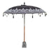 Bali Parasol - Half Zilver Zwart - 250cm - Parasol - Todo Bien - livinglovely.nl