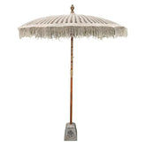 Bali Parasol - Macrame - Créme - 180cm - Parasol - Todo Bien - livinglovely.nl