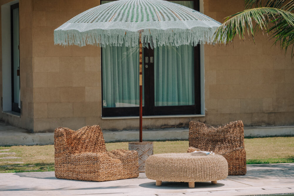 Bali Parasol Macrame Groen Ø250cm Todo Bien