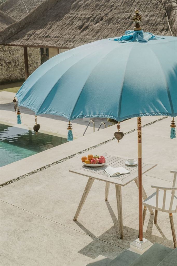 Bali Parasol - Zeeblauw - 250cm - Parasol - Todo Bien - livinglovely.nl