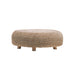 Laui Lounge Banana Leaf Pouf Orilla van 100 cm doorsnede, handgeweven bananenblad