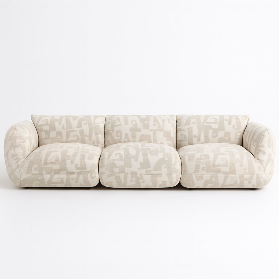 Bank Amsterdam 4 Zits Wit Glyphs - Pole To Pole - Bankstel - Pole To Pole - livinglovely.nl