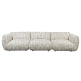 Bank Amsterdam 4 Zits Wit Glyphs - Pole To Pole - Bankstel - Pole To Pole - livinglovely.nl