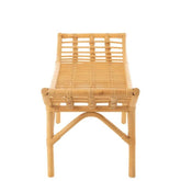 Bank Ana Rotan Naturel 120cm - Bankje - J-Line - livinglovely.nl