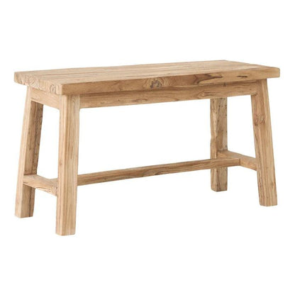 Bankje Trinity Naturel met zichtbare scheuren en houtnerf