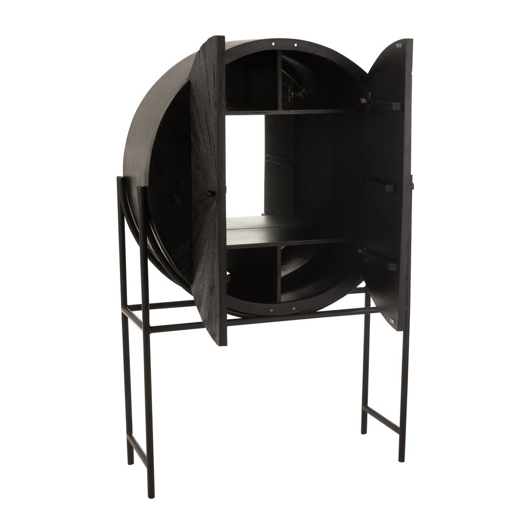 Barkast Shanil Gerecycled Hout Zwart J-Line
