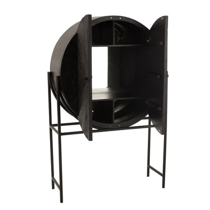 Barkast Shanil Gerecycled Hout Zwart J-Line