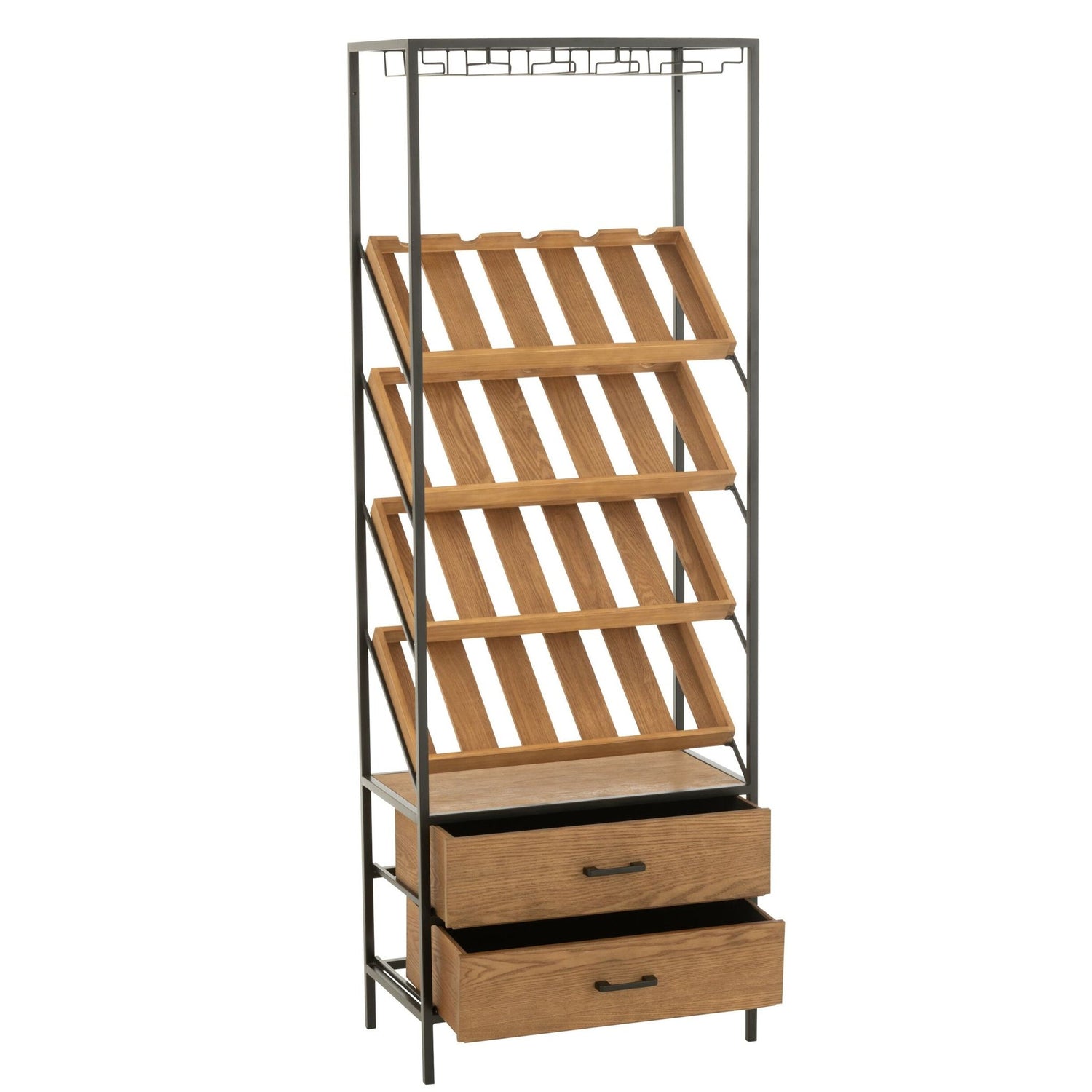 Barkast Wine Fineer Naturel/Zwart Large J-Line
