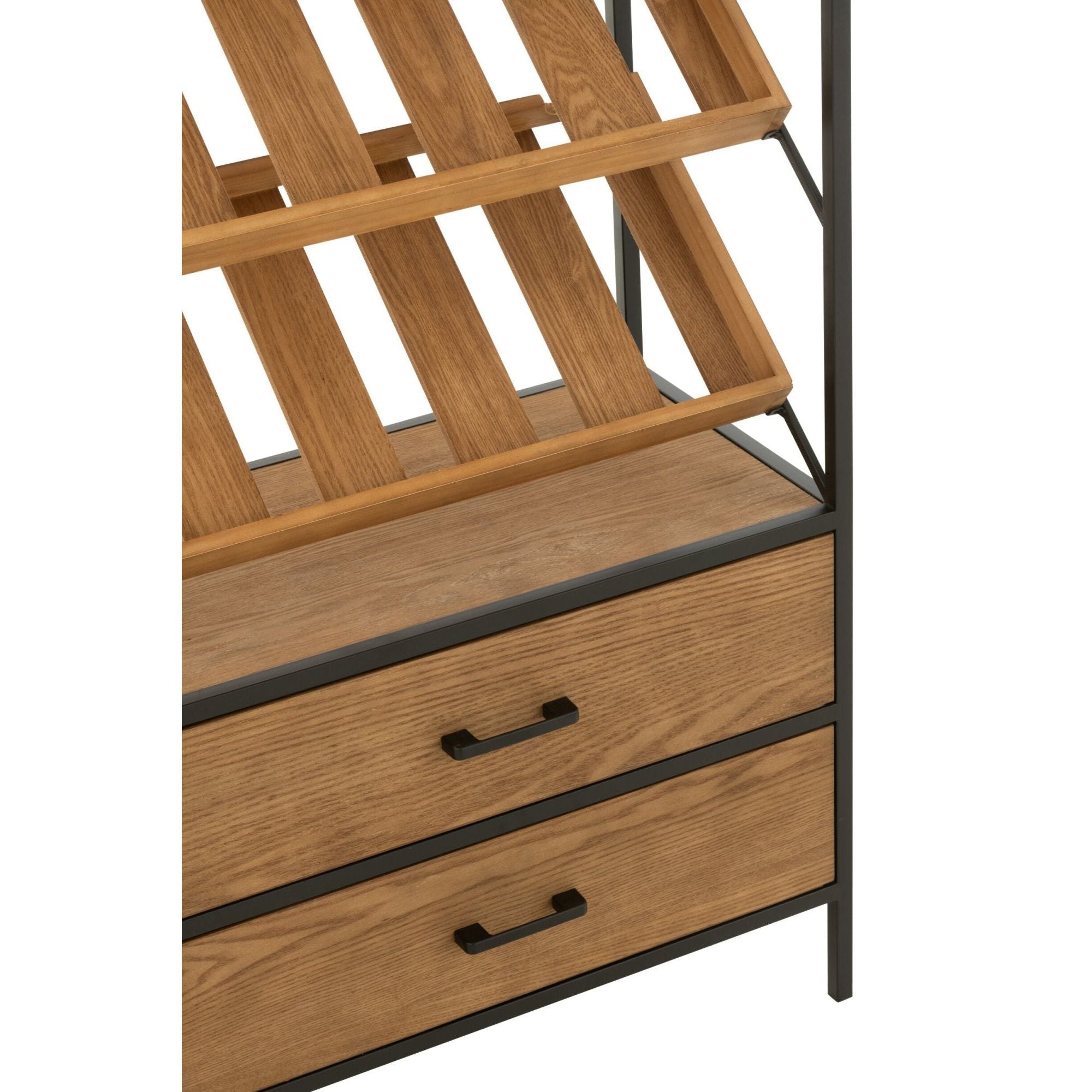 Barkast Wine Fineer Naturel/Zwart Large J-Line