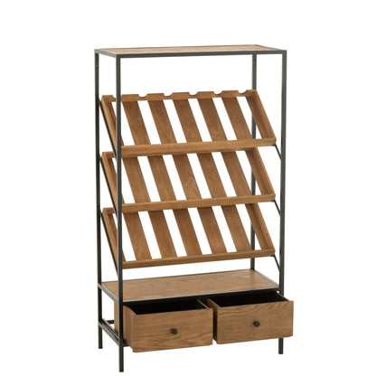 Barkast Wine Fineer Naturel/Zwart Medium J-Line
