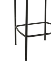 Barkruk Boucle Multiplex/Polyester Grijs/Zwart - Barkruk - J-Line - livinglovely.nl