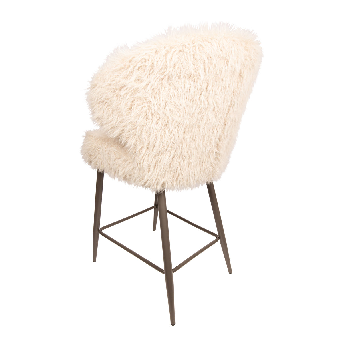 Ares barkruk van PTMD in beige, hoogte 103 cm voor bar en kookeiland