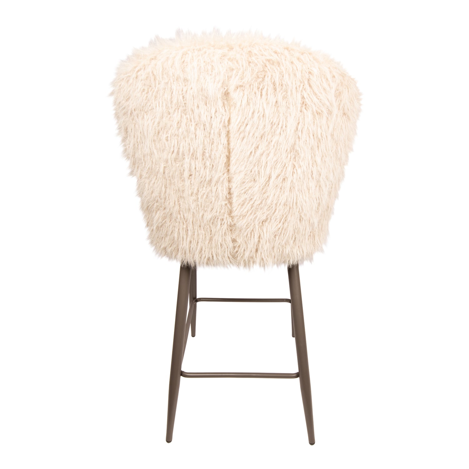Zachte beige Hair stof van de Ares barkruk van PTMD in detail