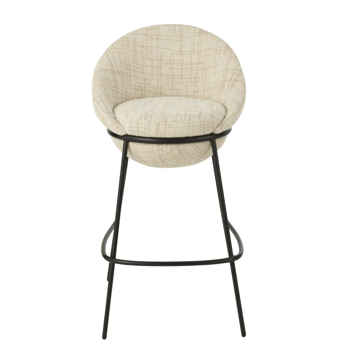 Barkruk Ijzer Beige/Zwart - J-Line
