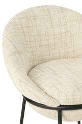 Barkruk Napoli Beige - J-Line - Barkruk - J-Line - livinglovely.nl