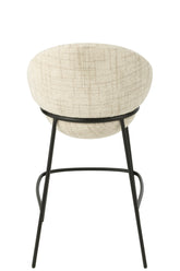 Barkruk Napoli Beige - J-Line - Barkruk - J-Line - livinglovely.nl