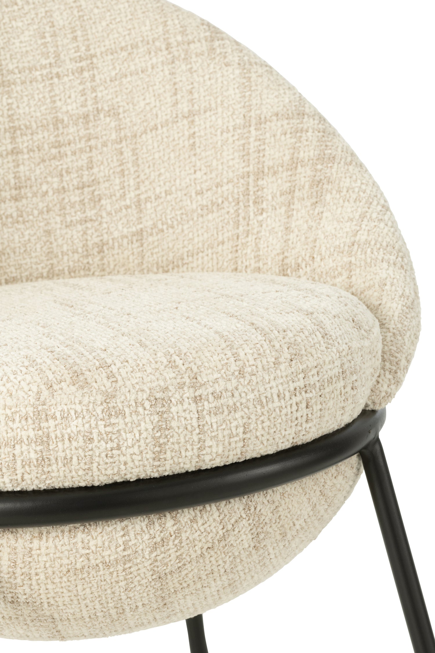 Barkruk Napoli Beige - J-Line - Barkruk - J-Line - livinglovely.nl