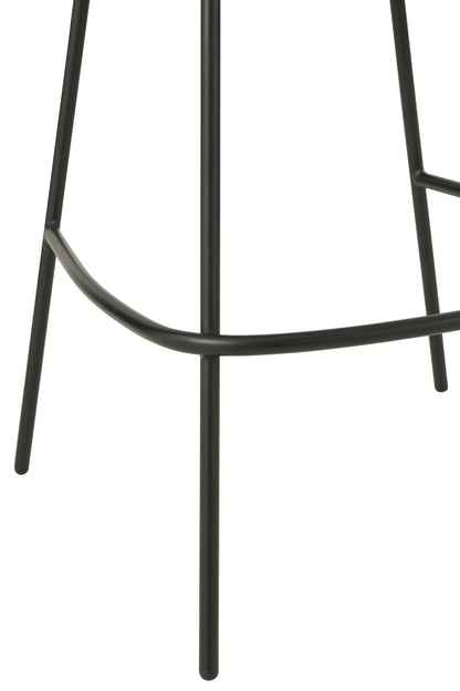 Barkruk Napoli Grijs - J-Line - Barkruk - J-Line - livinglovely.nl