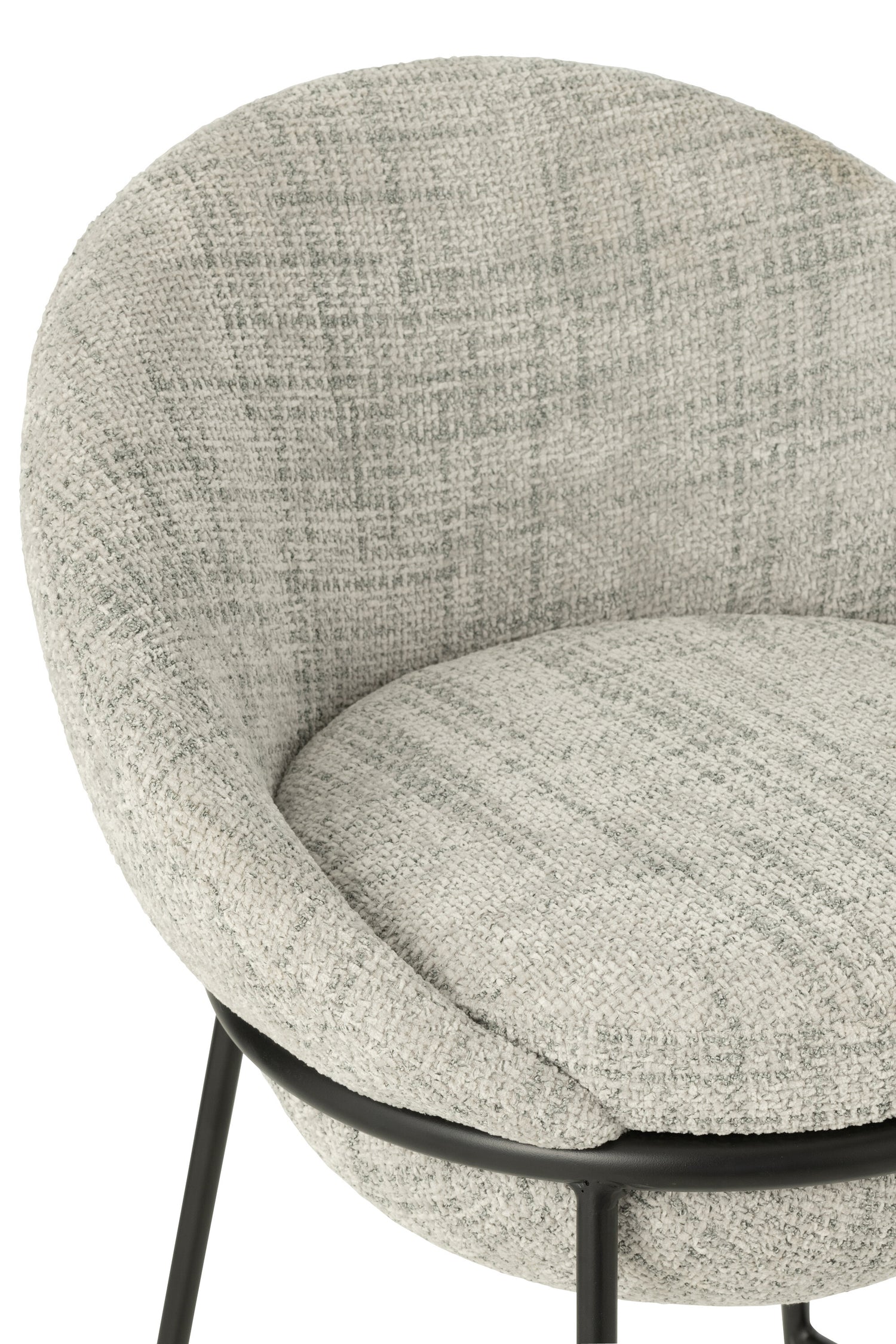 Barkruk Napoli Grijs - J-Line - Barkruk - J-Line - livinglovely.nl