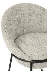 Barkruk Napoli Grijs - J-Line - Barkruk - J-Line - livinglovely.nl