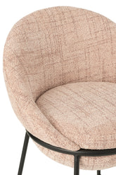 Barkruk Napoli Licht Roze- J-Line - Barkruk - J-Line - livinglovely.nl