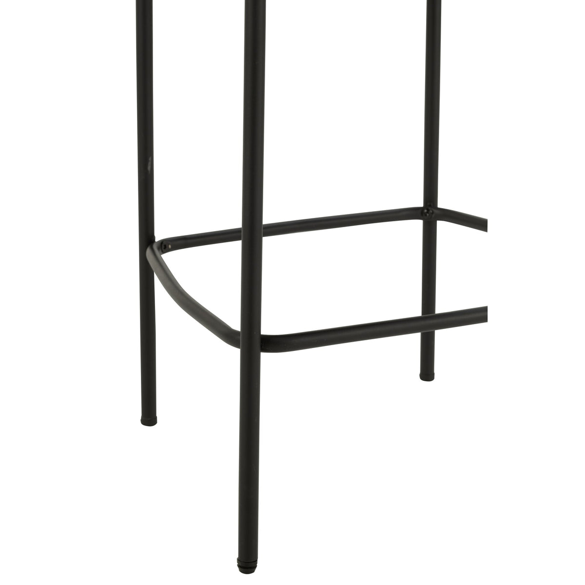 Barstoel Boucle Multiplex/Polyester Grijs/Zwart J-Line
