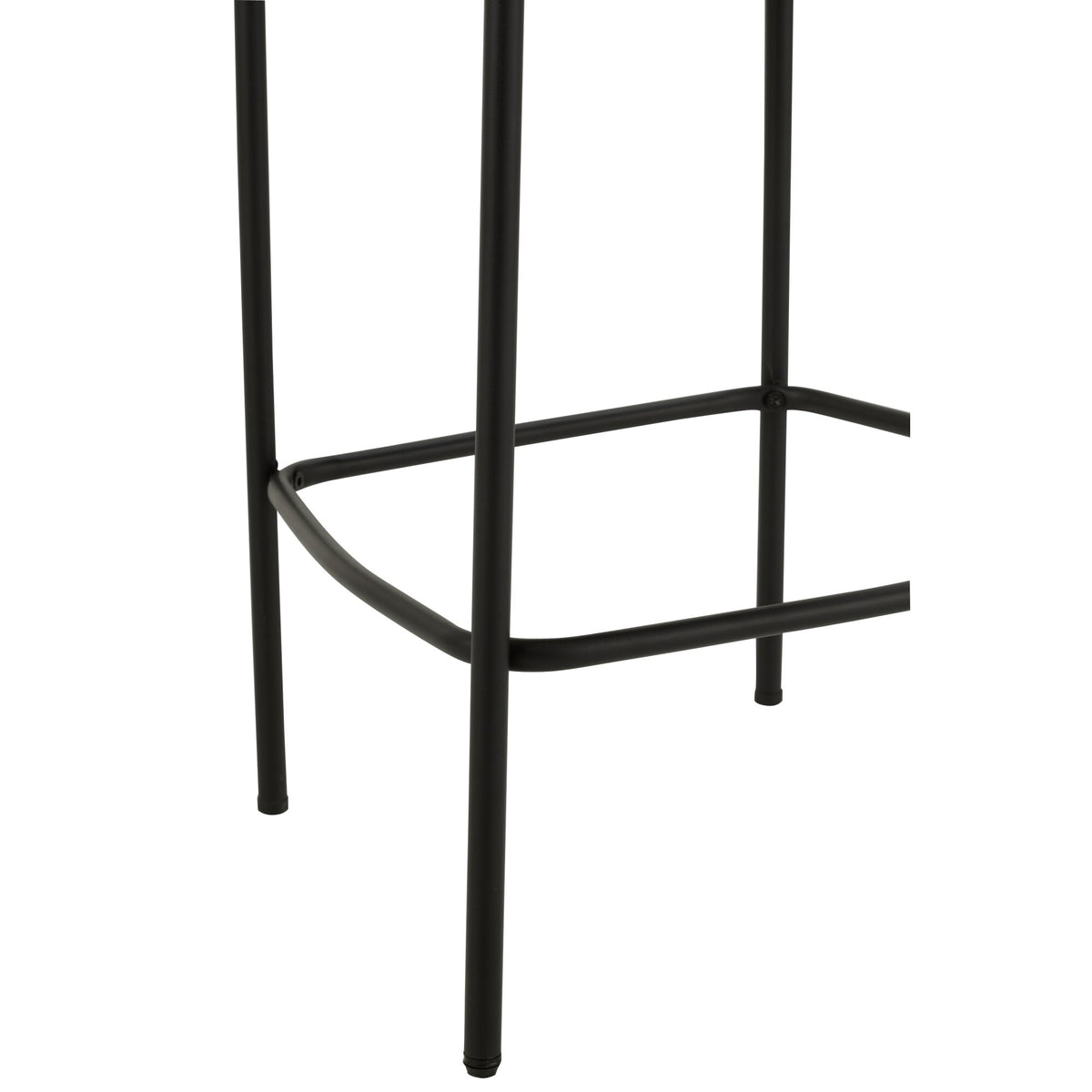 Barstoel Boucle Multiplex/Polyester Wit/Zwart J-Line