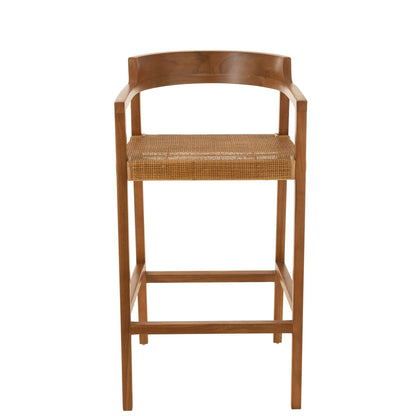Barstoel Emma Teakhout Bruin J-Line