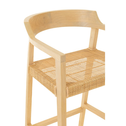 Barstoel Emma Teakhout Naturel J-Line