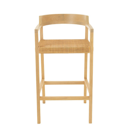 Barstoel Emma Teakhout Naturel J-Line - Barkruk - J-Line - livinglovely.nl