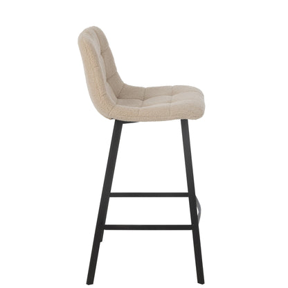 Barstoel Kent Metaal/Polyester Wit J-Line