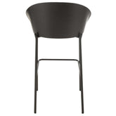 Barstoel Lone Multiplex/Metaal Zwart/Grijs - Barkruk - J-Line - livinglovely.nl