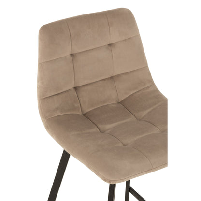 Barstoel Olivier Textiel/Metaal Beige