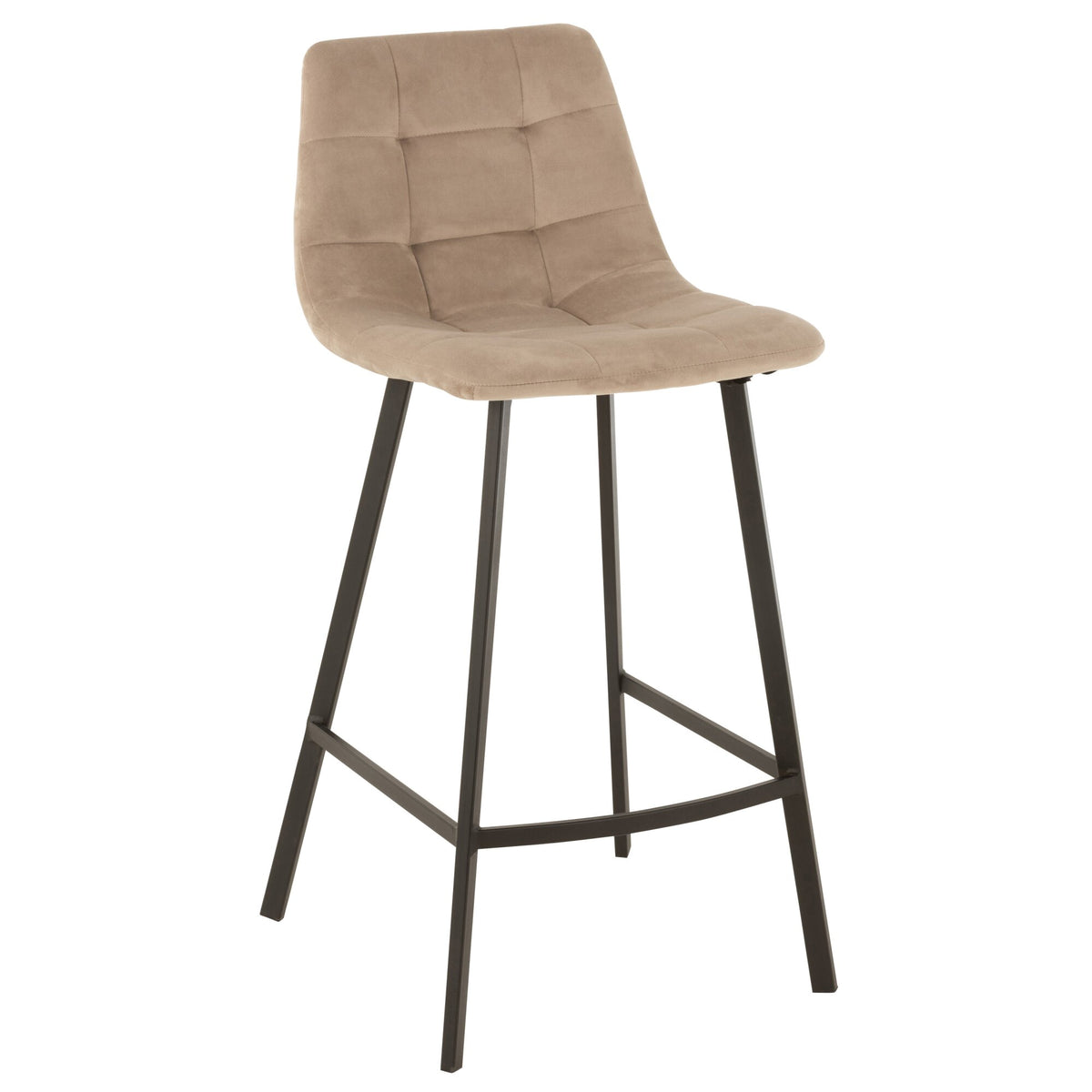 Barstoel Olivier Textiel/Metaal Beige