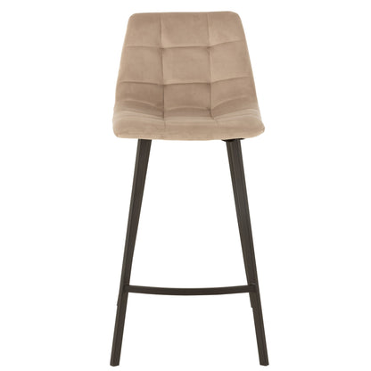 Barstoel Olivier Textiel/Metaal Beige