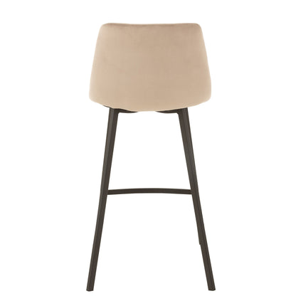 Barstoel Olivier Textiel/Metaal Beige