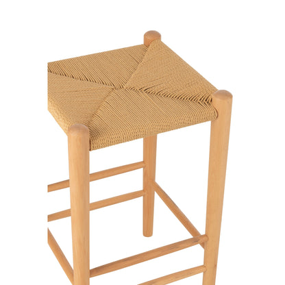 Barstoel Orientaal Essenhout/Touw Naturel J-Line