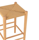 Barstoel Orientaal Essenhout/Touw Naturel - Barkruk - J-Line - livinglovely.nl