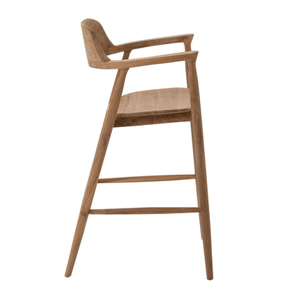 Barstoel Teakhout Naturel J-Line