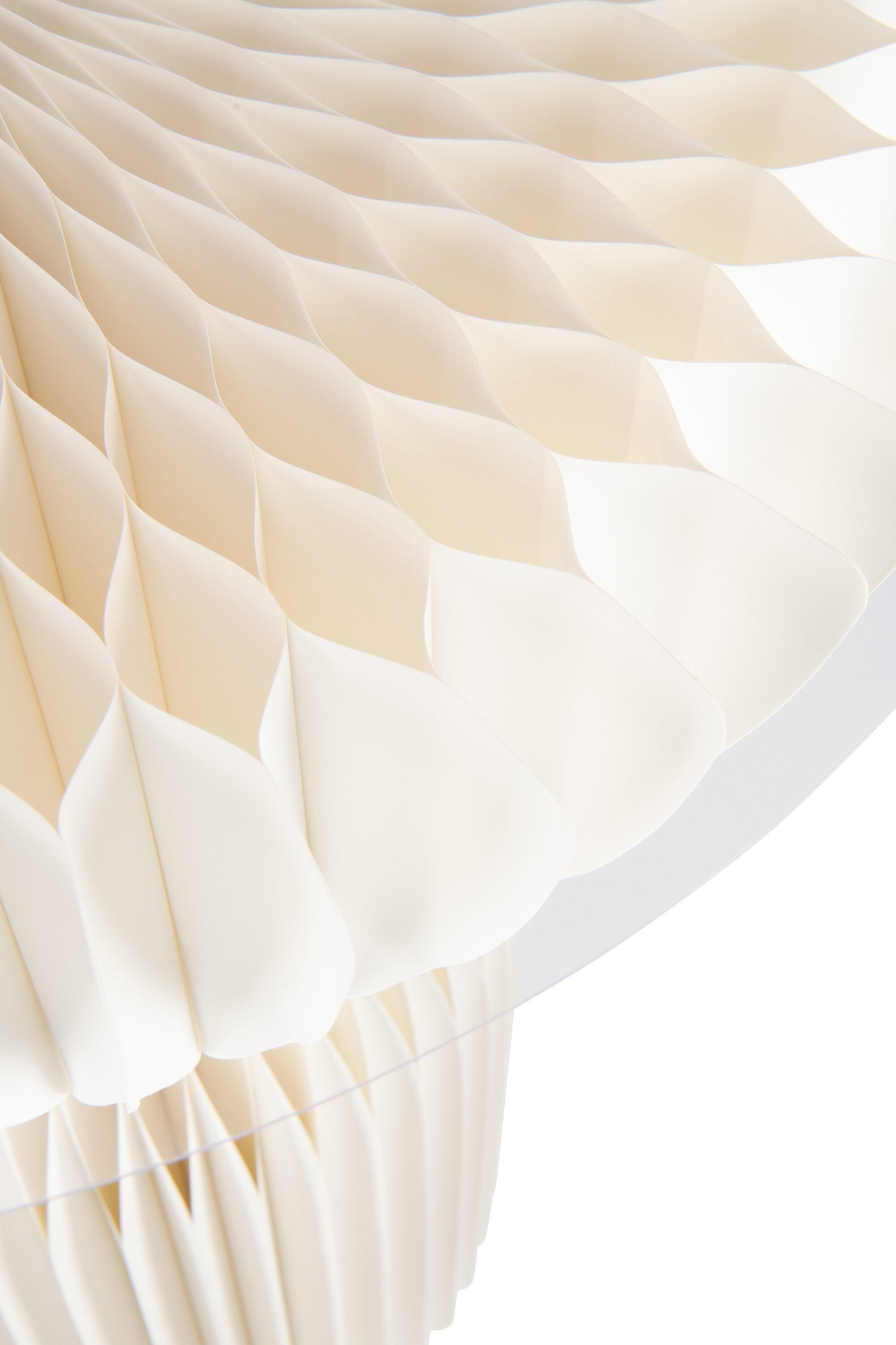 Bartafel Vouwbaar Papier Gebroken Wit Dia 70cmxH110cm J-Line - Bartafel - J-Line - livinglovely.nl