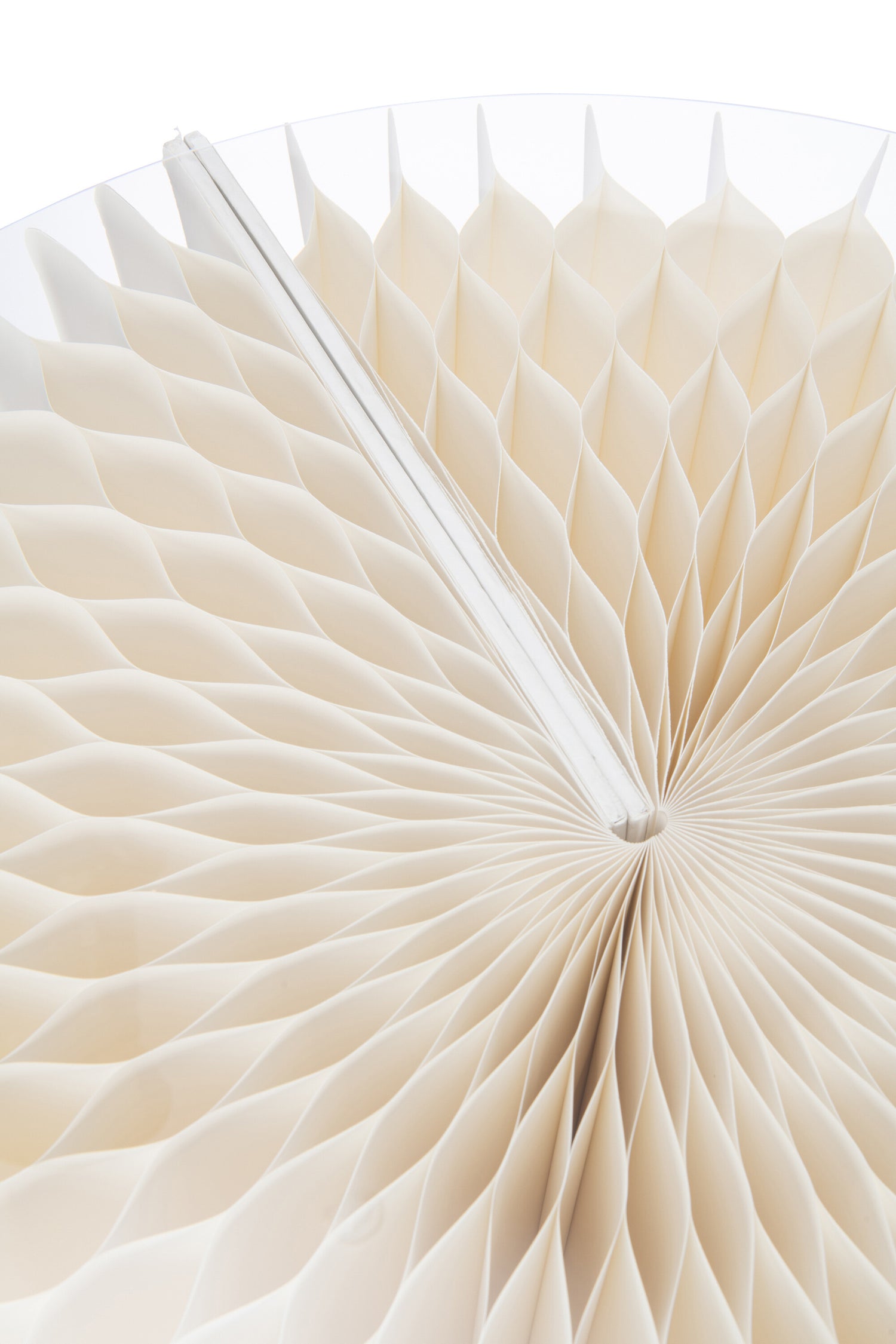 Bartafel Vouwbaar Papier Gebroken Wit Dia 70cmxH110cm J-Line - Bartafel - J-Line - livinglovely.nl