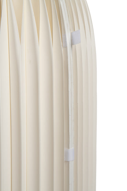 Bartafel Vouwbaar Papier Gebroken Wit Dia 70cmxH110cm J-Line - Bartafel - J-Line - livinglovely.nl