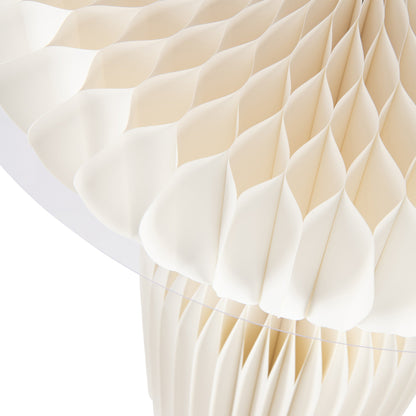 Bartafel Vouwbaar Papier Gebroken Wit Dia 70cmxH110cm J-Line - Bartafel - J-Line - livinglovely.nl