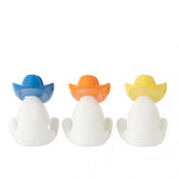 Beeld Cowboyhoed Hars Mix Set van 3 - Beeld - J-Line - livinglovely.nl