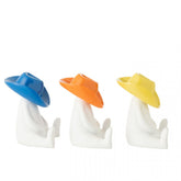 Beeld Cowboyhoed Hars Mix Set van 3 - Beeld - J-Line - livinglovely.nl